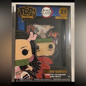 FUNKO POP PIN Demon Slayer Nezuko RARE ERROR (UPSIDE DOWN